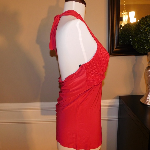 Red Halter Tie Neck - 1X - BRAND NEW - Picture 2 of 5